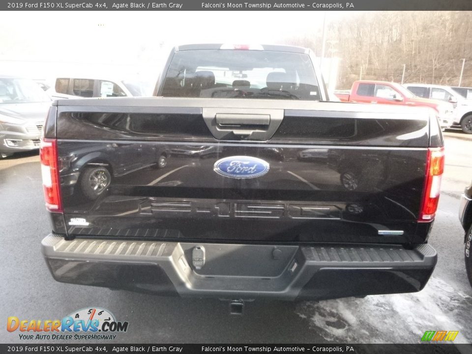 2019 Ford F150 XL SuperCab 4x4 Agate Black / Earth Gray Photo #4