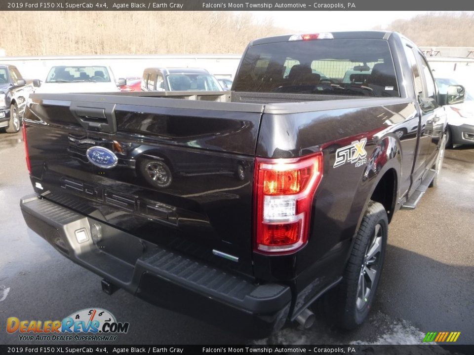 2019 Ford F150 XL SuperCab 4x4 Agate Black / Earth Gray Photo #5