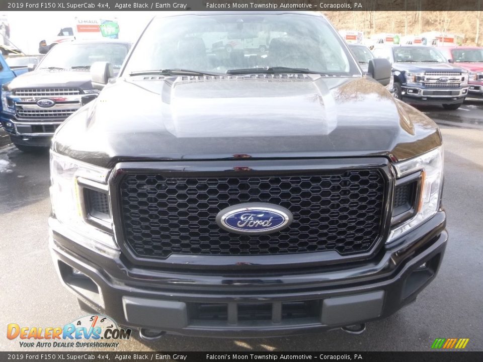 2019 Ford F150 XL SuperCab 4x4 Agate Black / Earth Gray Photo #7