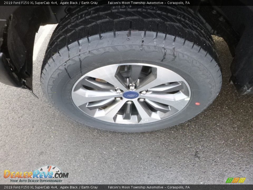 2019 Ford F150 XL SuperCab 4x4 Agate Black / Earth Gray Photo #8