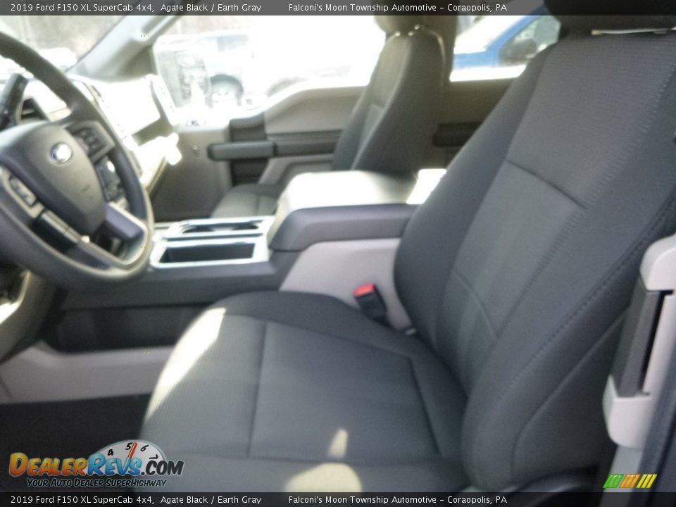 2019 Ford F150 XL SuperCab 4x4 Agate Black / Earth Gray Photo #9
