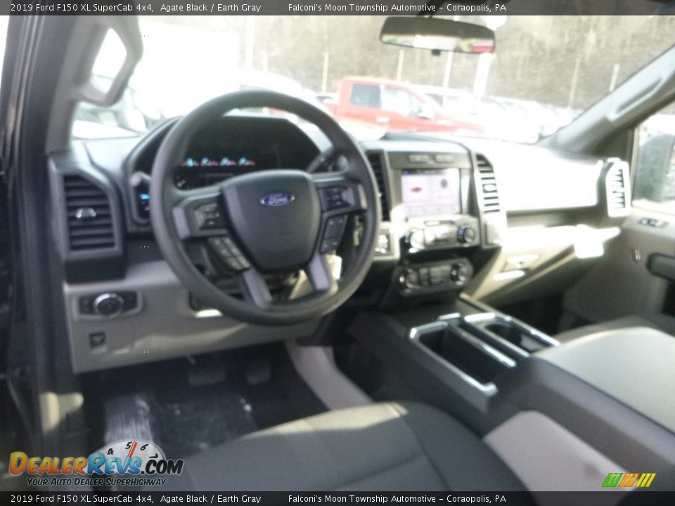 2019 Ford F150 XL SuperCab 4x4 Agate Black / Earth Gray Photo #13