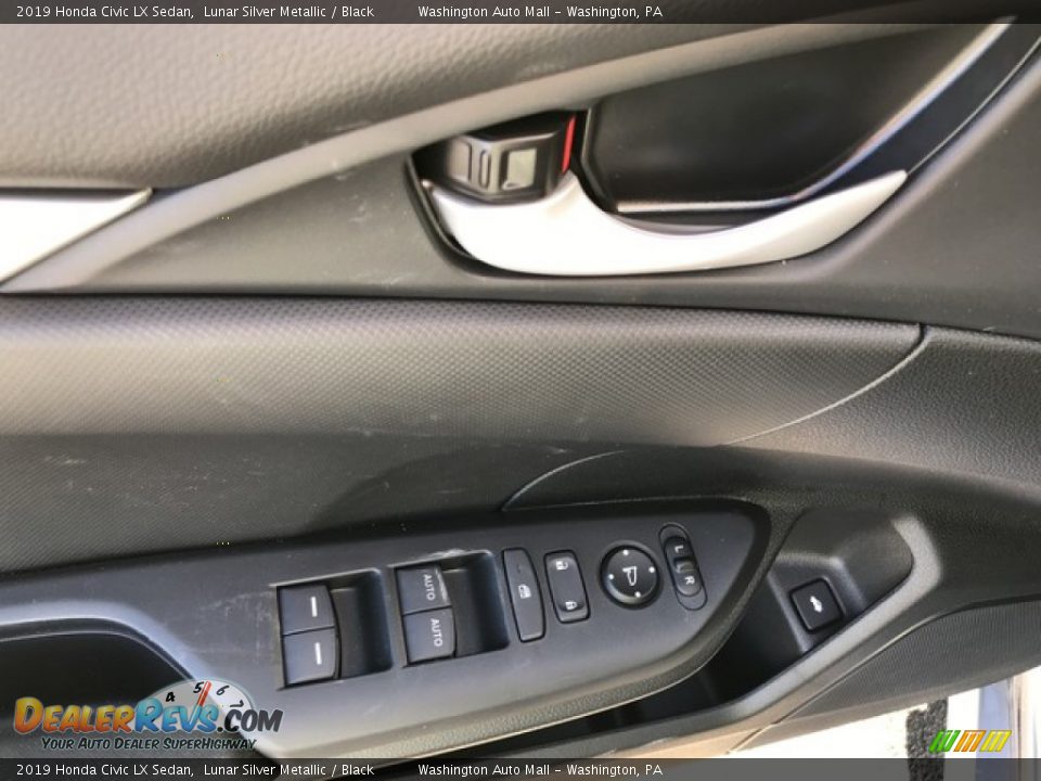 2019 Honda Civic LX Sedan Lunar Silver Metallic / Black Photo #14