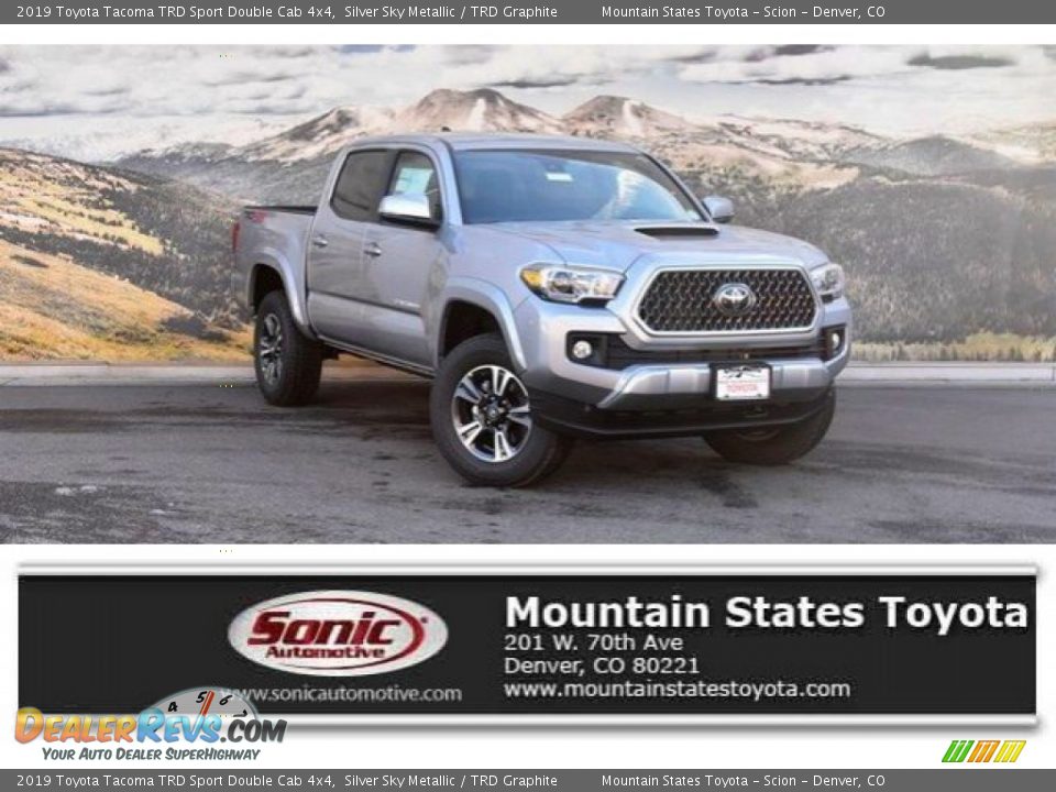 2019 Toyota Tacoma TRD Sport Double Cab 4x4 Silver Sky Metallic / TRD Graphite Photo #1