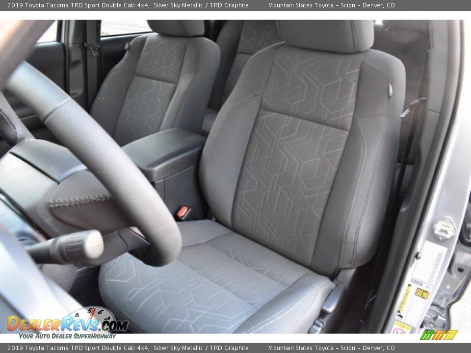 2019 Toyota Tacoma TRD Sport Double Cab 4x4 Silver Sky Metallic / TRD Graphite Photo #7