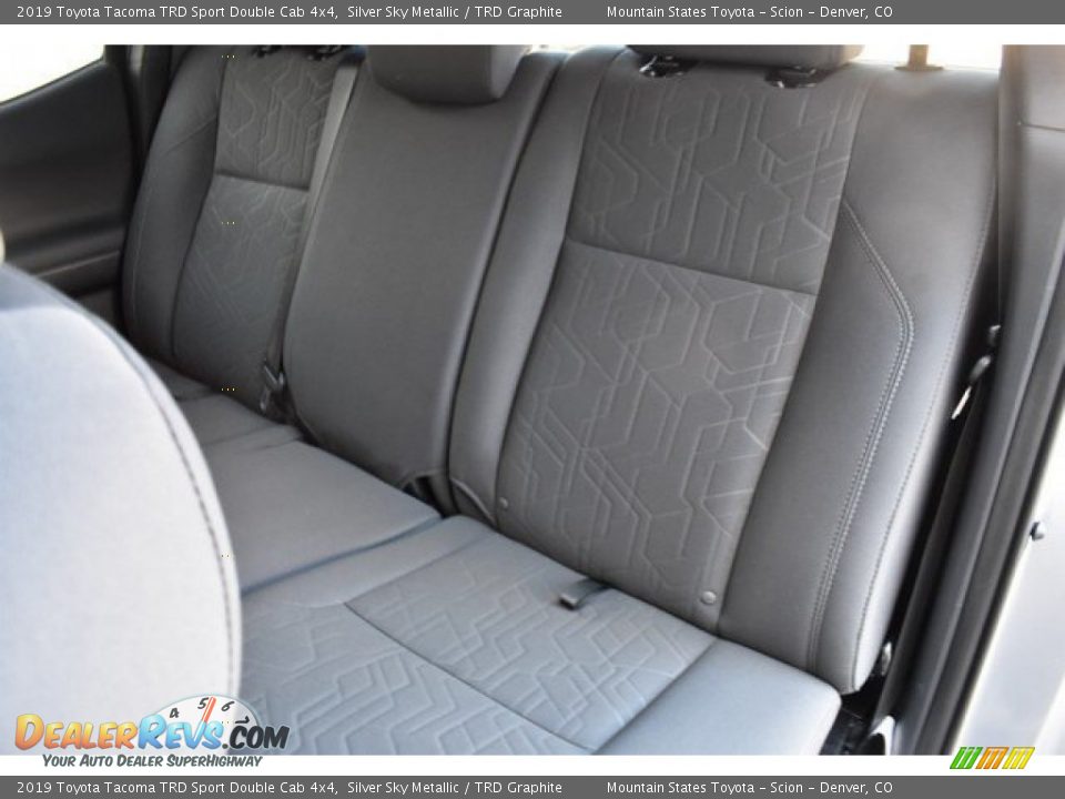 Rear Seat of 2019 Toyota Tacoma TRD Sport Double Cab 4x4 Photo #16