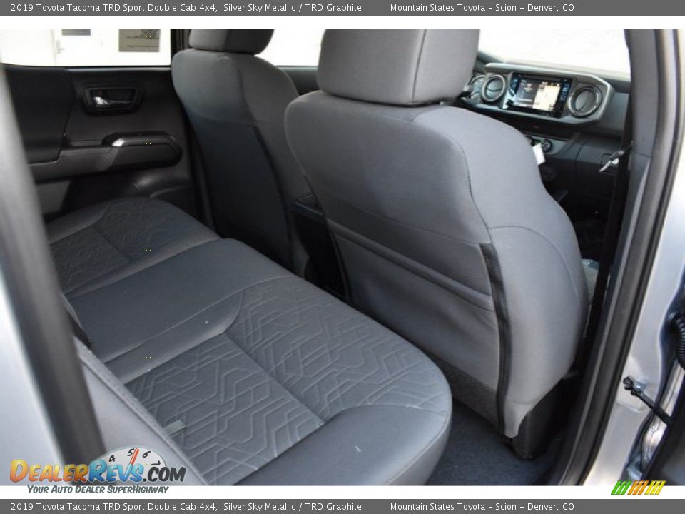 Rear Seat of 2019 Toyota Tacoma TRD Sport Double Cab 4x4 Photo #17