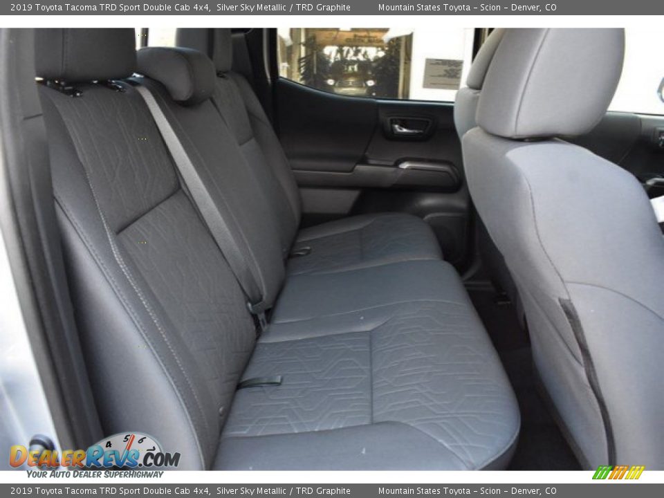 Rear Seat of 2019 Toyota Tacoma TRD Sport Double Cab 4x4 Photo #18