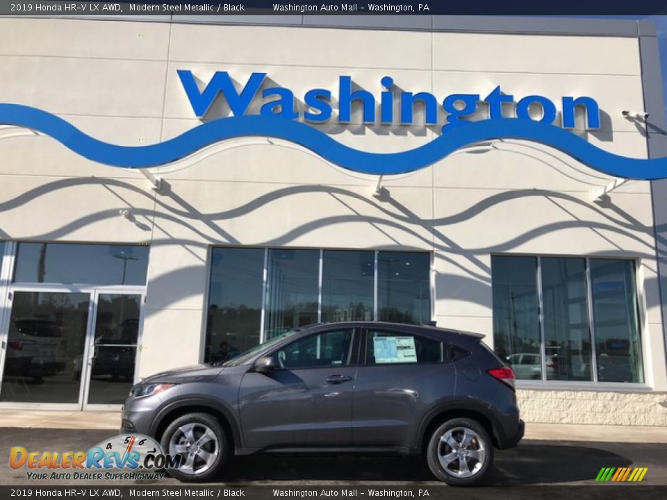 2019 Honda HR-V LX AWD Modern Steel Metallic / Black Photo #1