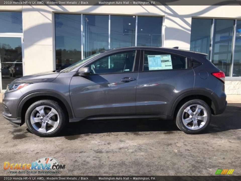 2019 Honda HR-V LX AWD Modern Steel Metallic / Black Photo #2