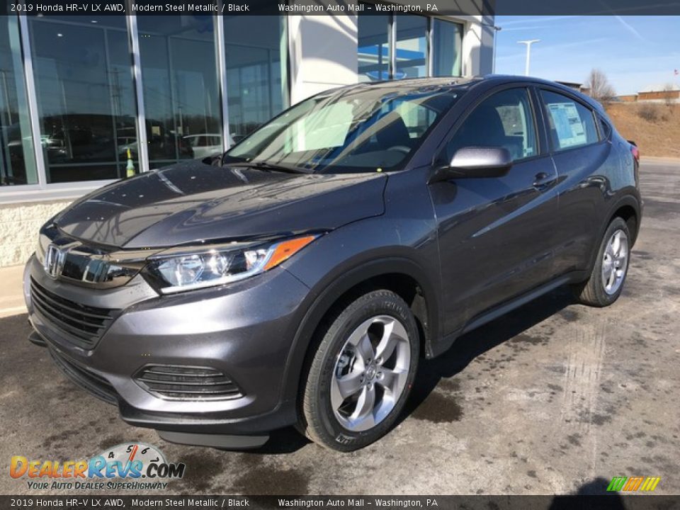 2019 Honda HR-V LX AWD Modern Steel Metallic / Black Photo #3