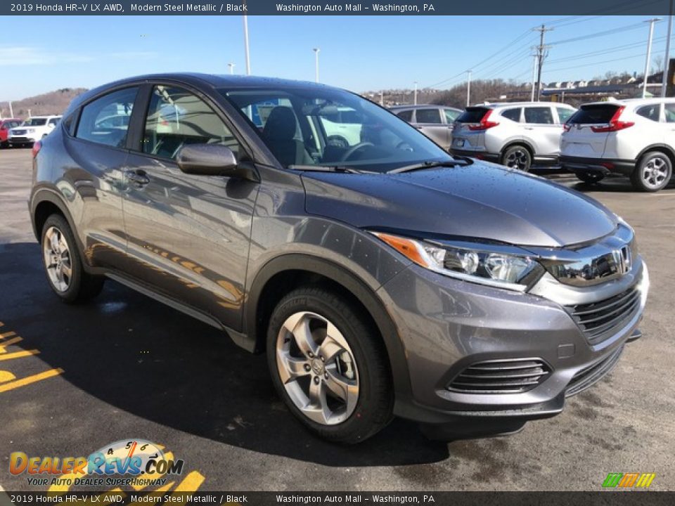 2019 Honda HR-V LX AWD Modern Steel Metallic / Black Photo #5