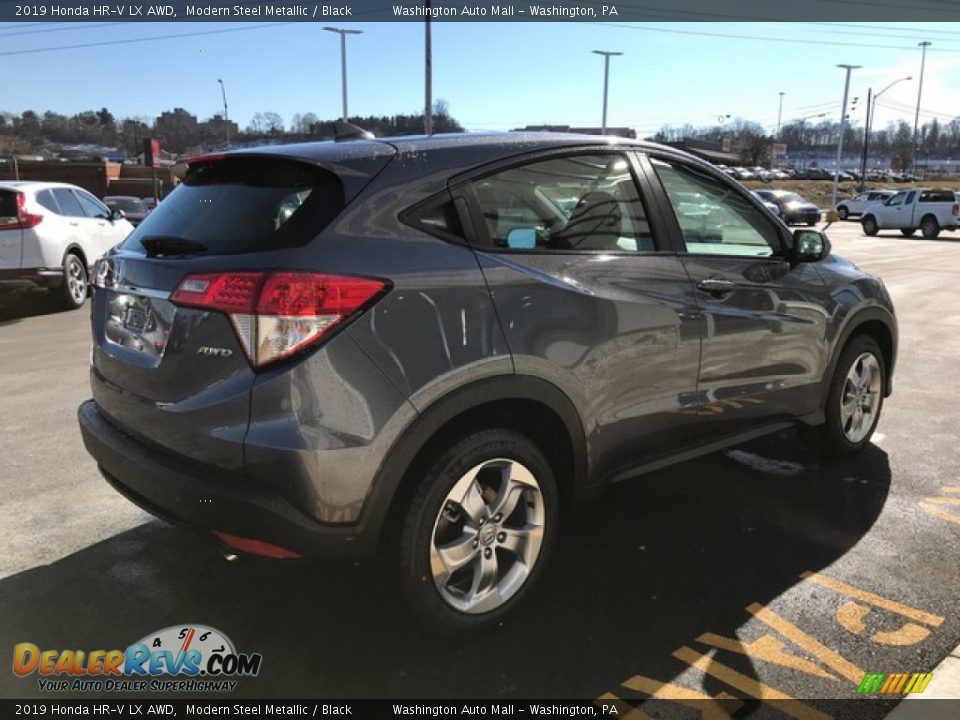 2019 Honda HR-V LX AWD Modern Steel Metallic / Black Photo #6
