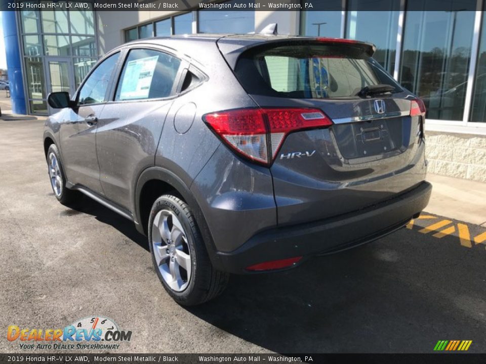2019 Honda HR-V LX AWD Modern Steel Metallic / Black Photo #9