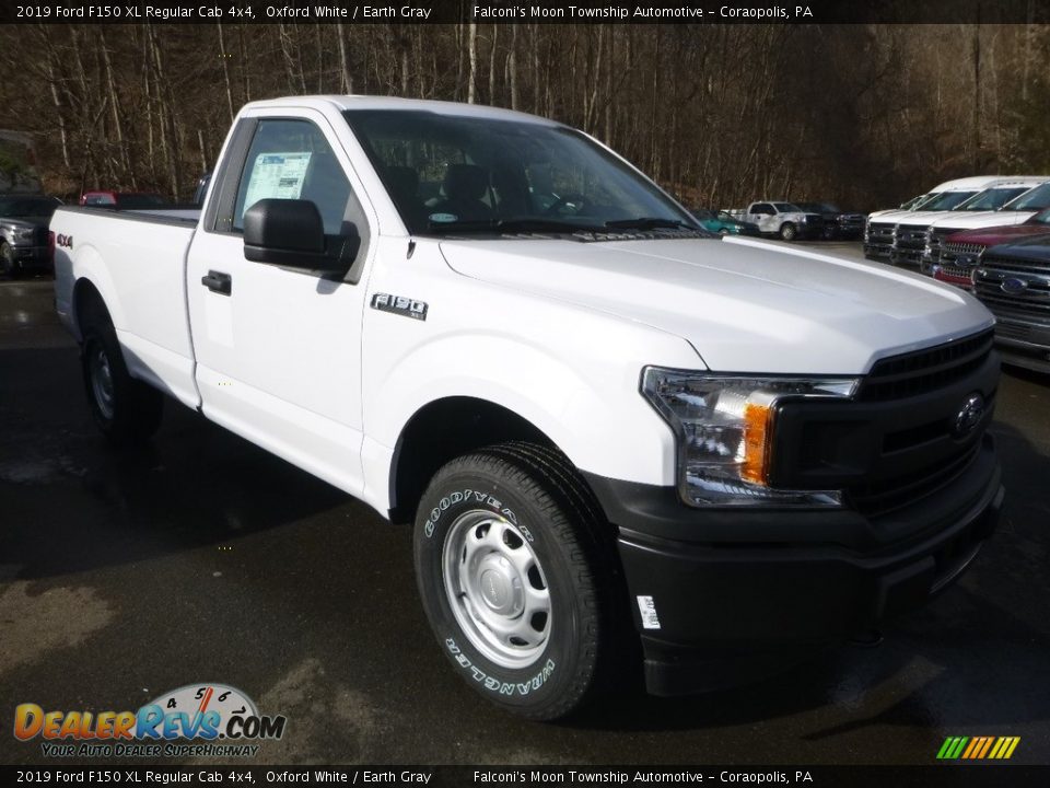 2019 Ford F150 XL Regular Cab 4x4 Oxford White / Earth Gray Photo #6