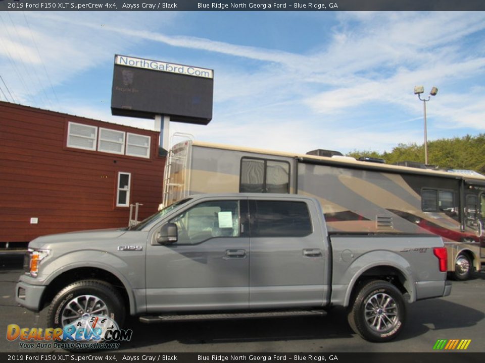 2019 Ford F150 XLT SuperCrew 4x4 Abyss Gray / Black Photo #2