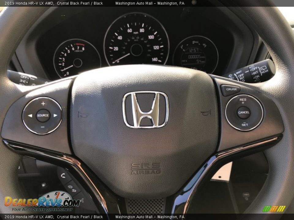 2019 Honda HR-V LX AWD Crystal Black Pearl / Black Photo #19