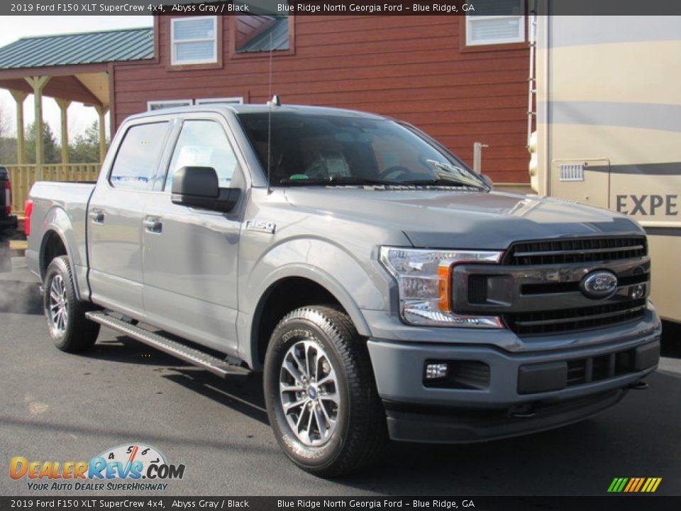 2019 Ford F150 XLT SuperCrew 4x4 Abyss Gray / Black Photo #7