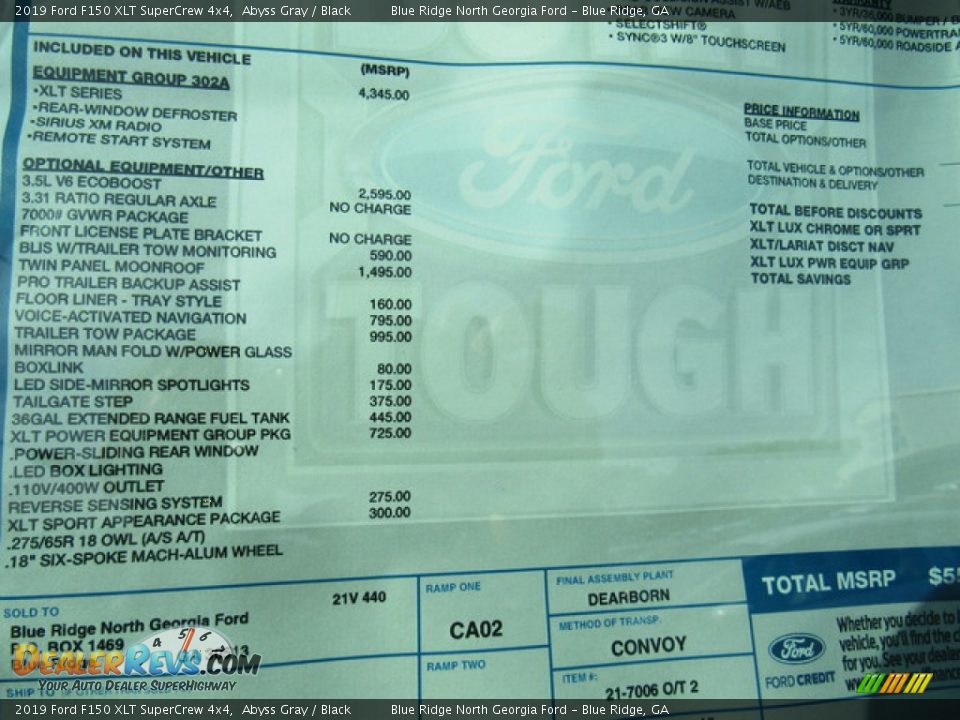 2019 Ford F150 XLT SuperCrew 4x4 Abyss Gray / Black Photo #29