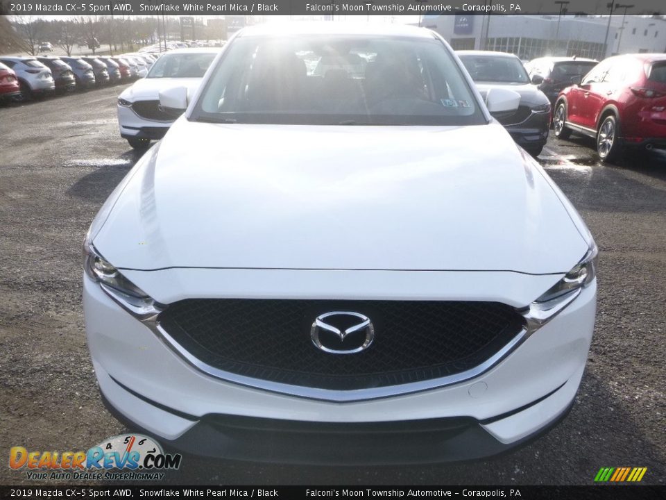 2019 Mazda CX-5 Sport AWD Snowflake White Pearl Mica / Black Photo #4