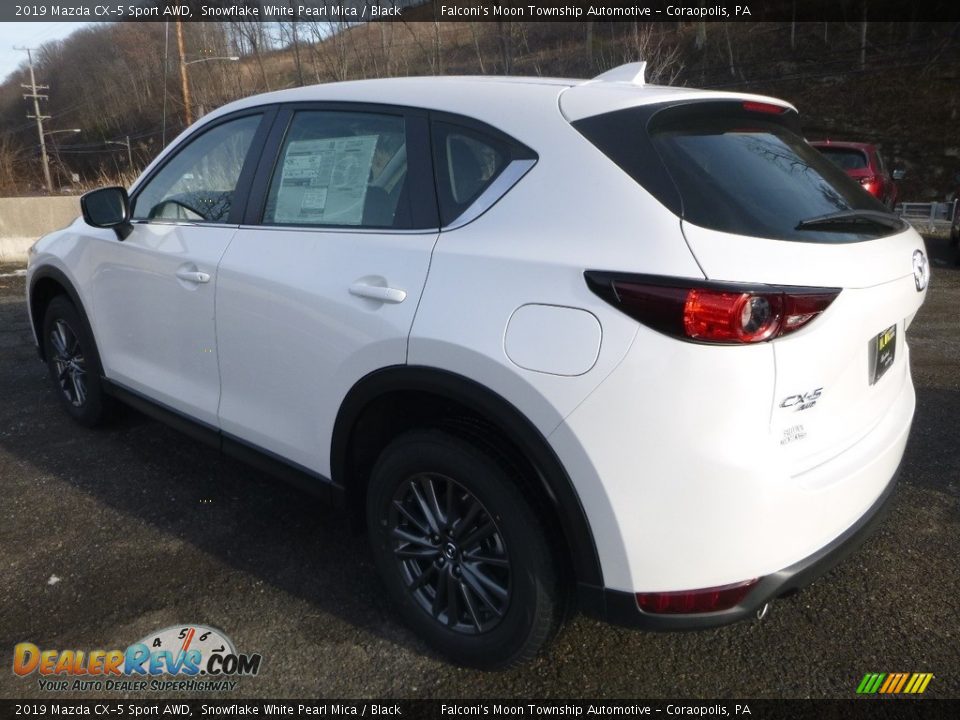 2019 Mazda CX-5 Sport AWD Snowflake White Pearl Mica / Black Photo #6