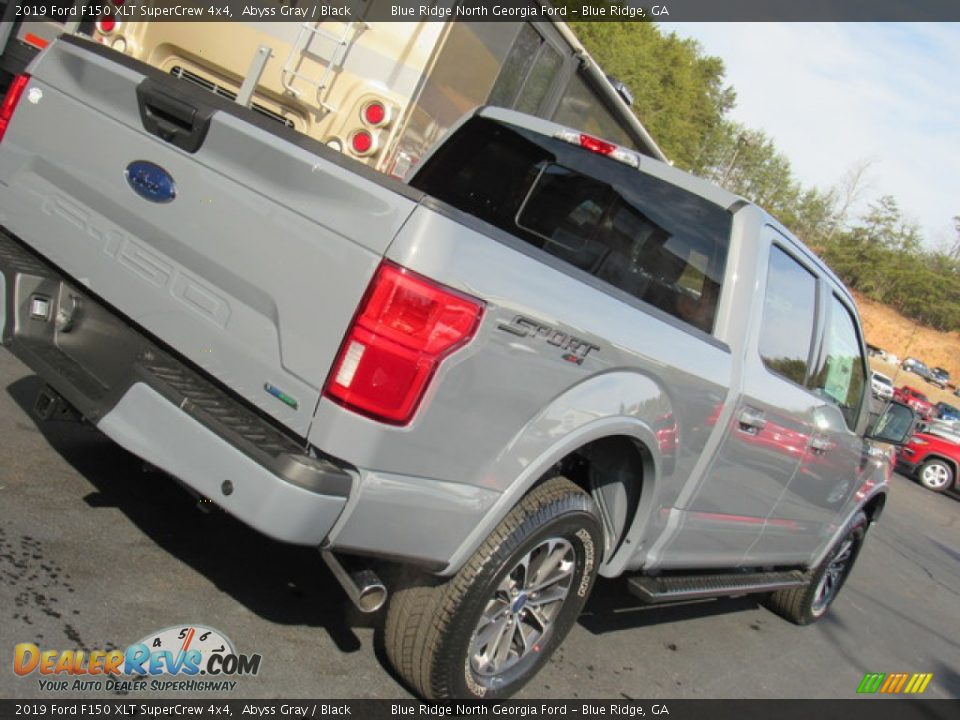 2019 Ford F150 XLT SuperCrew 4x4 Abyss Gray / Black Photo #36