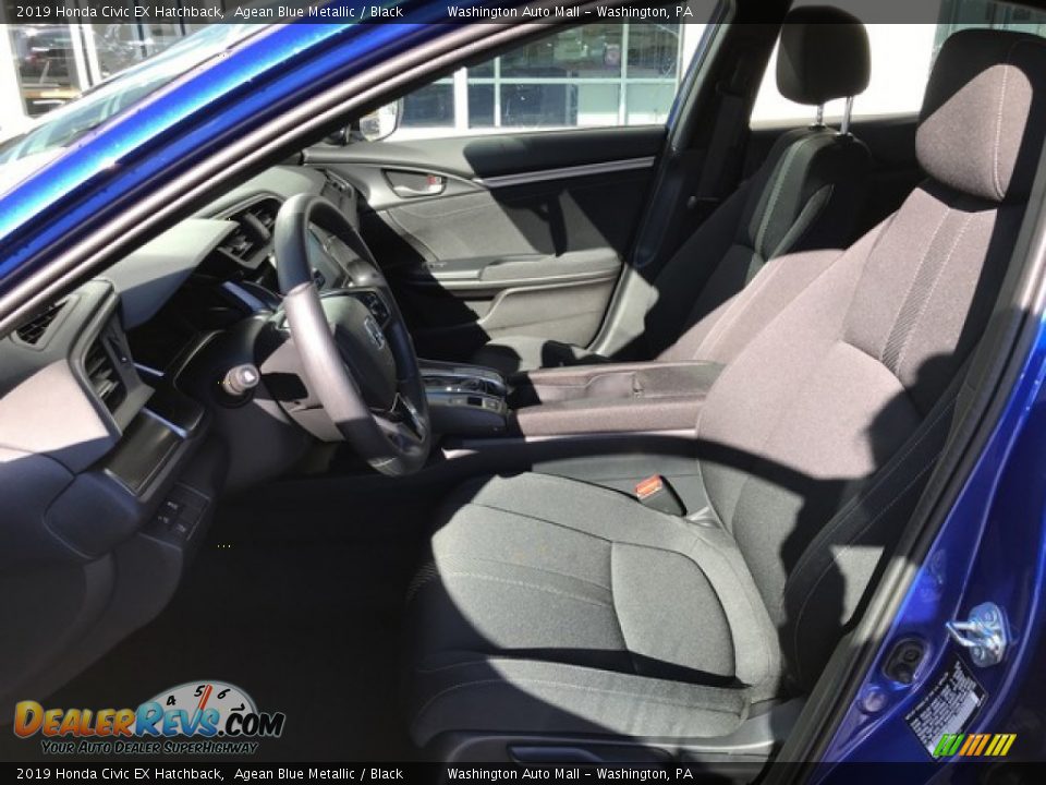 2019 Honda Civic EX Hatchback Agean Blue Metallic / Black Photo #15