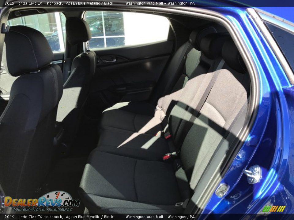 2019 Honda Civic EX Hatchback Agean Blue Metallic / Black Photo #26