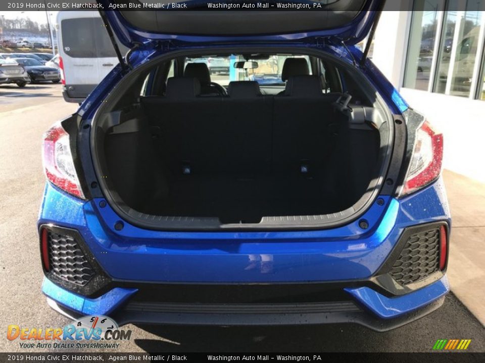 2019 Honda Civic EX Hatchback Agean Blue Metallic / Black Photo #27