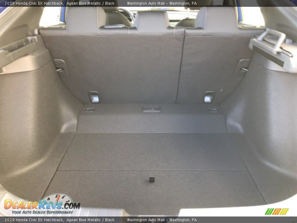 2019 Honda Civic EX Hatchback Agean Blue Metallic / Black Photo #28