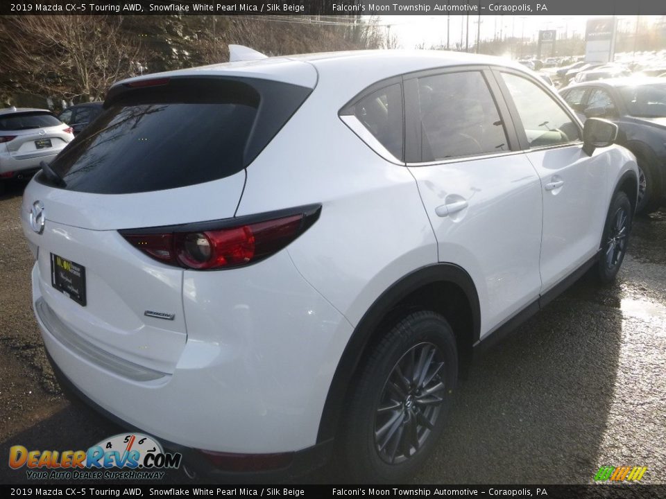2019 Mazda CX-5 Touring AWD Snowflake White Pearl Mica / Silk Beige Photo #2