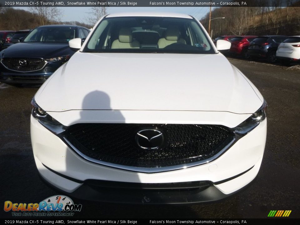 2019 Mazda CX-5 Touring AWD Snowflake White Pearl Mica / Silk Beige Photo #4