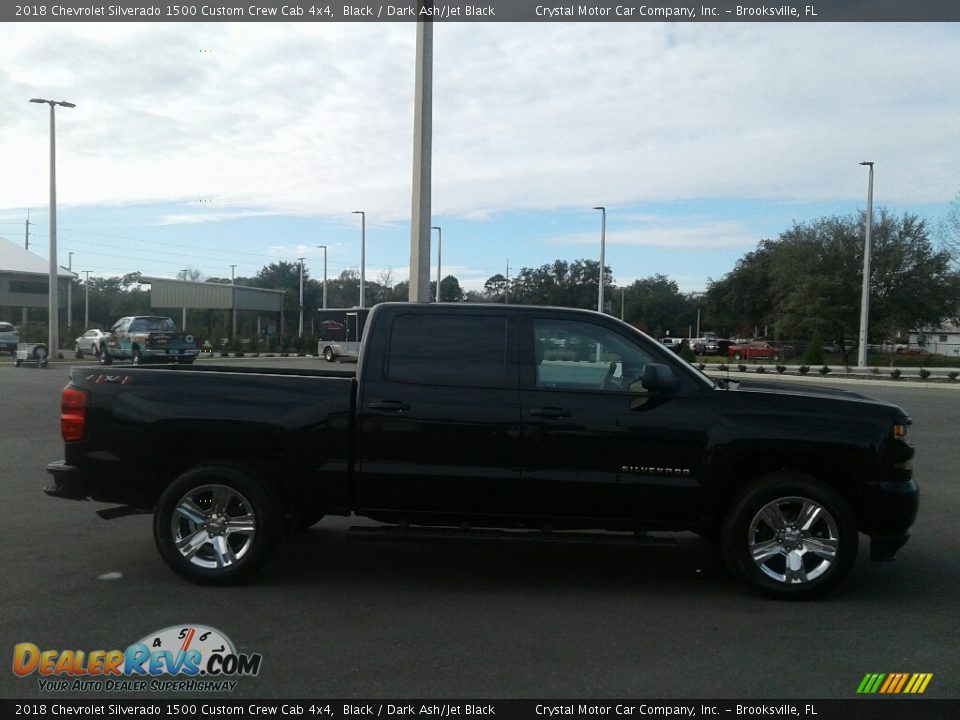 2018 Chevrolet Silverado 1500 Custom Crew Cab 4x4 Black / Dark Ash/Jet Black Photo #6
