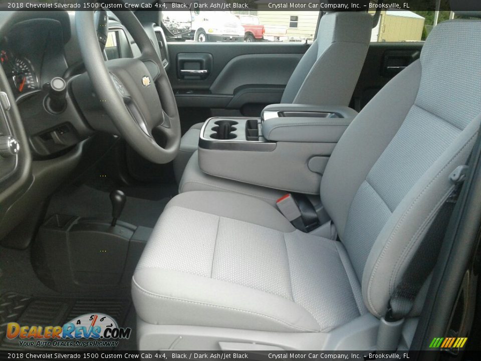 2018 Chevrolet Silverado 1500 Custom Crew Cab 4x4 Black / Dark Ash/Jet Black Photo #9