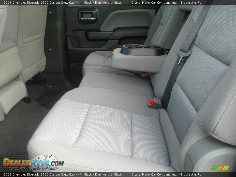 2018 Chevrolet Silverado 1500 Custom Crew Cab 4x4 Black / Dark Ash/Jet Black Photo #10