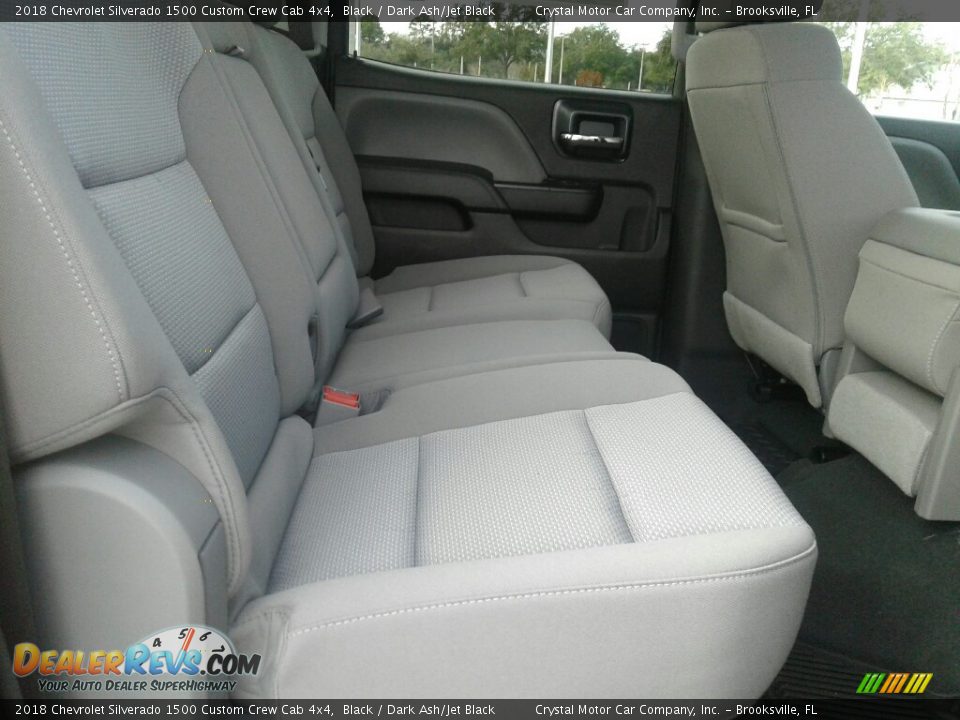 2018 Chevrolet Silverado 1500 Custom Crew Cab 4x4 Black / Dark Ash/Jet Black Photo #11