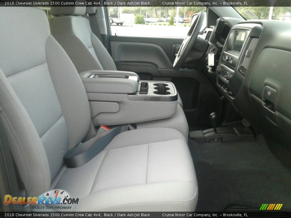 2018 Chevrolet Silverado 1500 Custom Crew Cab 4x4 Black / Dark Ash/Jet Black Photo #12