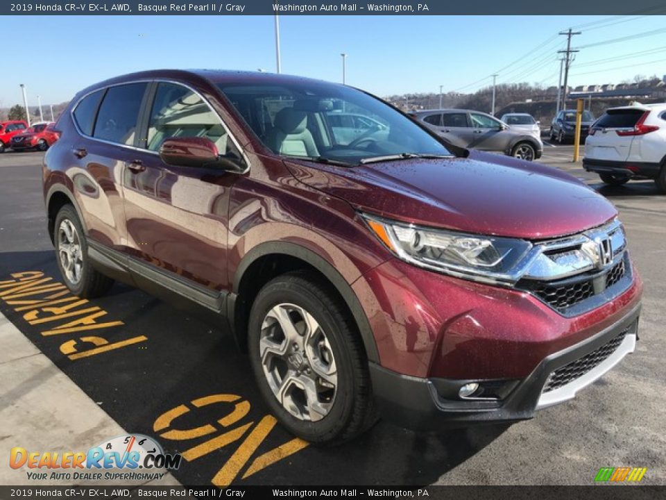 2019 Honda CR-V EX-L AWD Basque Red Pearl II / Gray Photo #5
