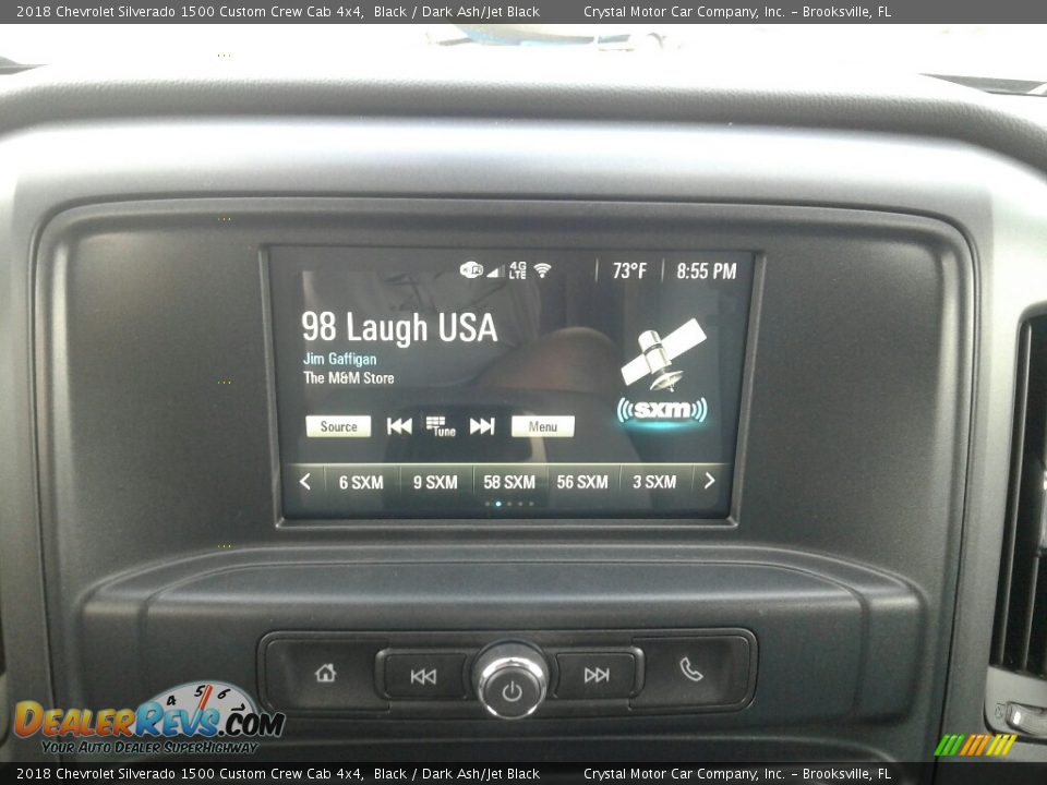 2018 Chevrolet Silverado 1500 Custom Crew Cab 4x4 Black / Dark Ash/Jet Black Photo #15