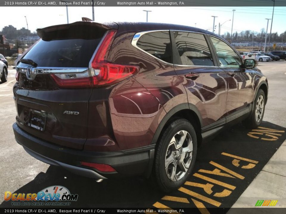 2019 Honda CR-V EX-L AWD Basque Red Pearl II / Gray Photo #6