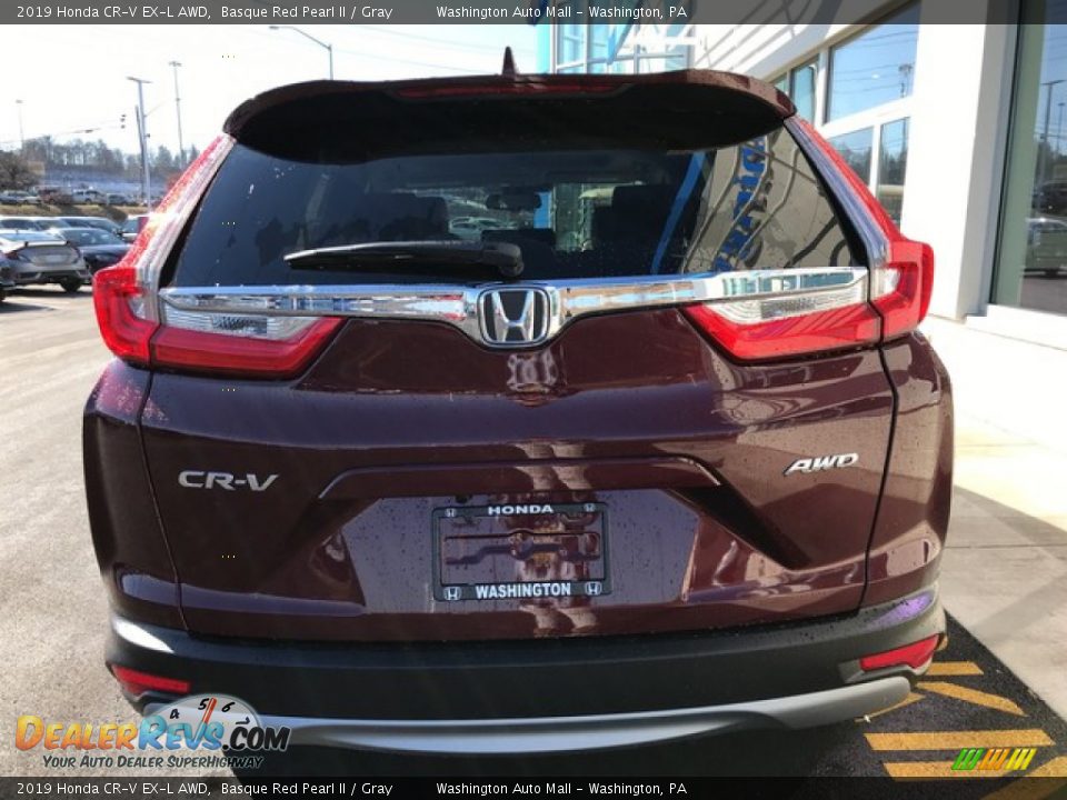 2019 Honda CR-V EX-L AWD Basque Red Pearl II / Gray Photo #7