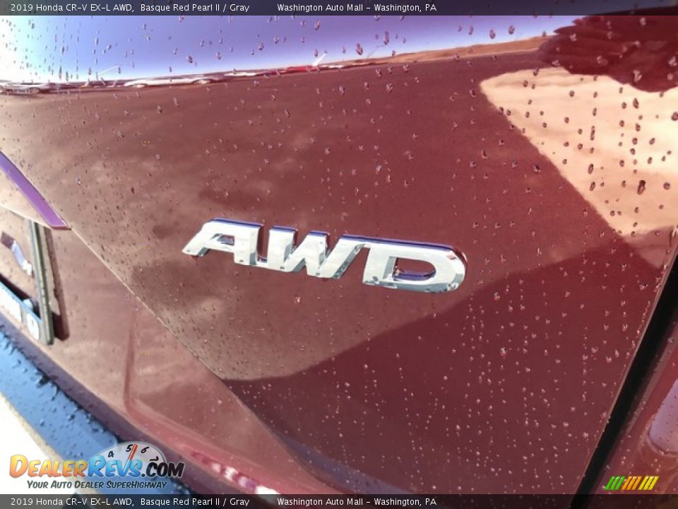 2019 Honda CR-V EX-L AWD Basque Red Pearl II / Gray Photo #8
