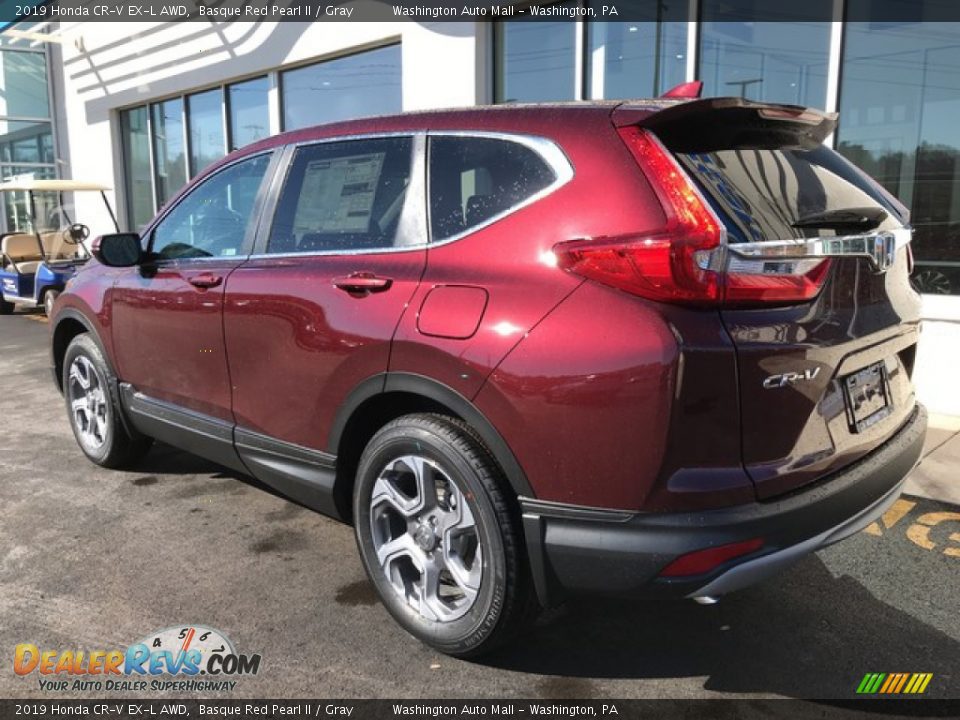 2019 Honda CR-V EX-L AWD Basque Red Pearl II / Gray Photo #9