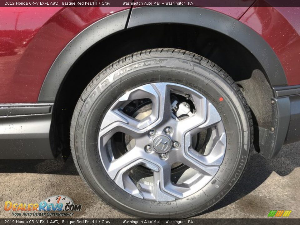 2019 Honda CR-V EX-L AWD Basque Red Pearl II / Gray Photo #11