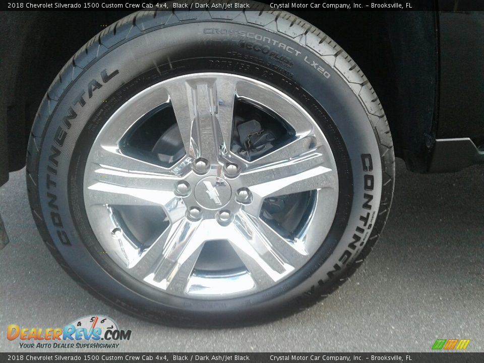 2018 Chevrolet Silverado 1500 Custom Crew Cab 4x4 Black / Dark Ash/Jet Black Photo #20