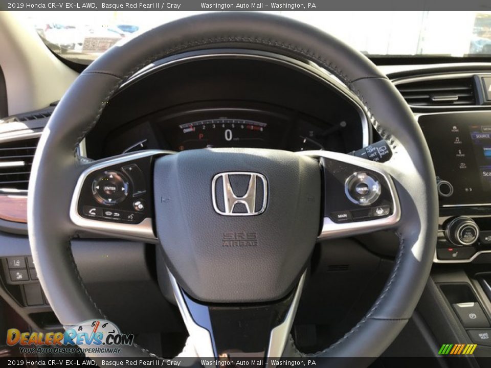 2019 Honda CR-V EX-L AWD Basque Red Pearl II / Gray Photo #19
