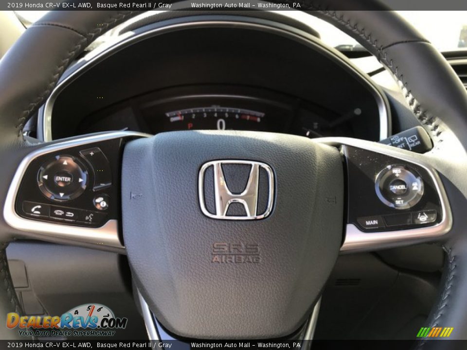 2019 Honda CR-V EX-L AWD Basque Red Pearl II / Gray Photo #20