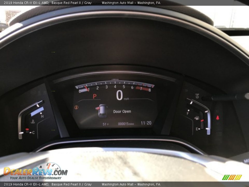 2019 Honda CR-V EX-L AWD Basque Red Pearl II / Gray Photo #21