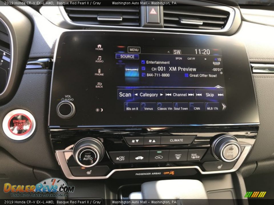 2019 Honda CR-V EX-L AWD Basque Red Pearl II / Gray Photo #23