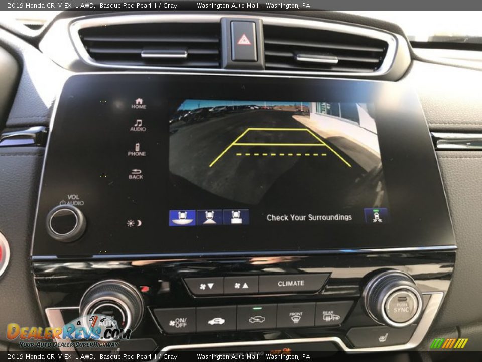 2019 Honda CR-V EX-L AWD Basque Red Pearl II / Gray Photo #25